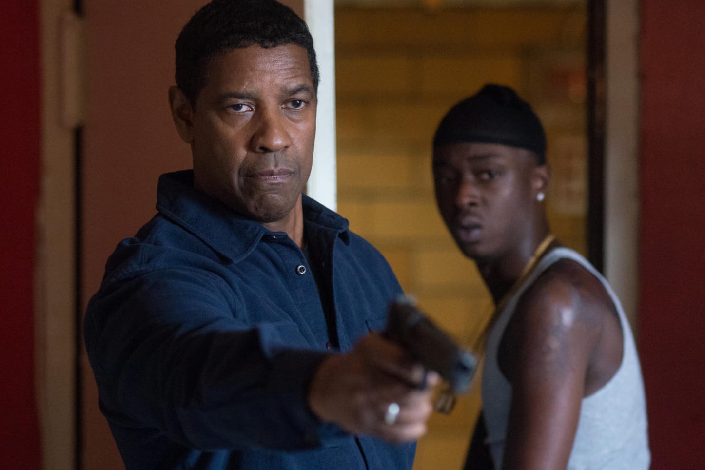 "The Equalizer 2": Robert McCall (Denzel Washington) und Miles (Ashton Sanders).