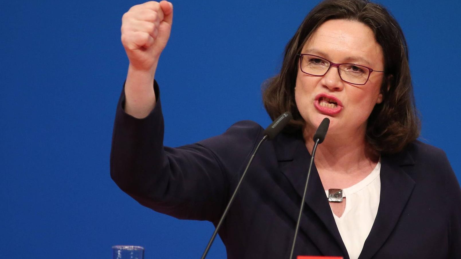 SPD-Parteivorsitzende Andrea Nahles: "Unser Kurs ist differenzierter, aber dafür realistisch."