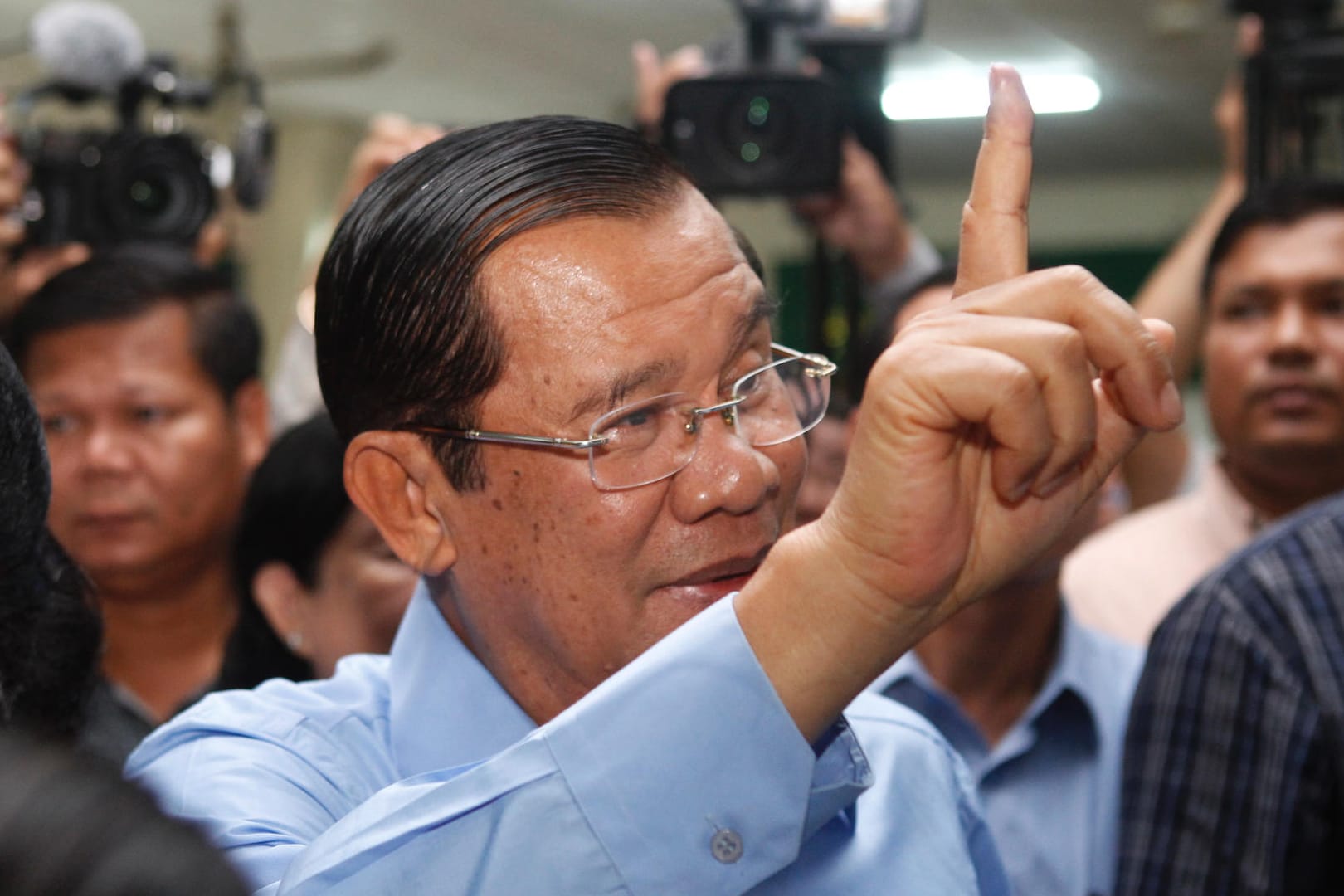 Kambodschas Ministerpräsident Hun Sen: Er ließ die wichtigste Oppositionspartei verbieten – und geht nun als Sieger aus der Wahl hervor.