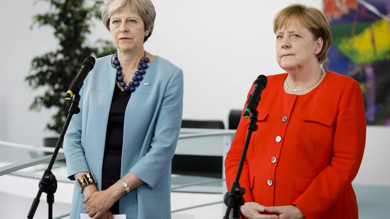 Theresa May besuchte Angela Merkel Anfang Juli im Kanzleramt: Die beiden sind sich in vielen Dingen ähnlich.
