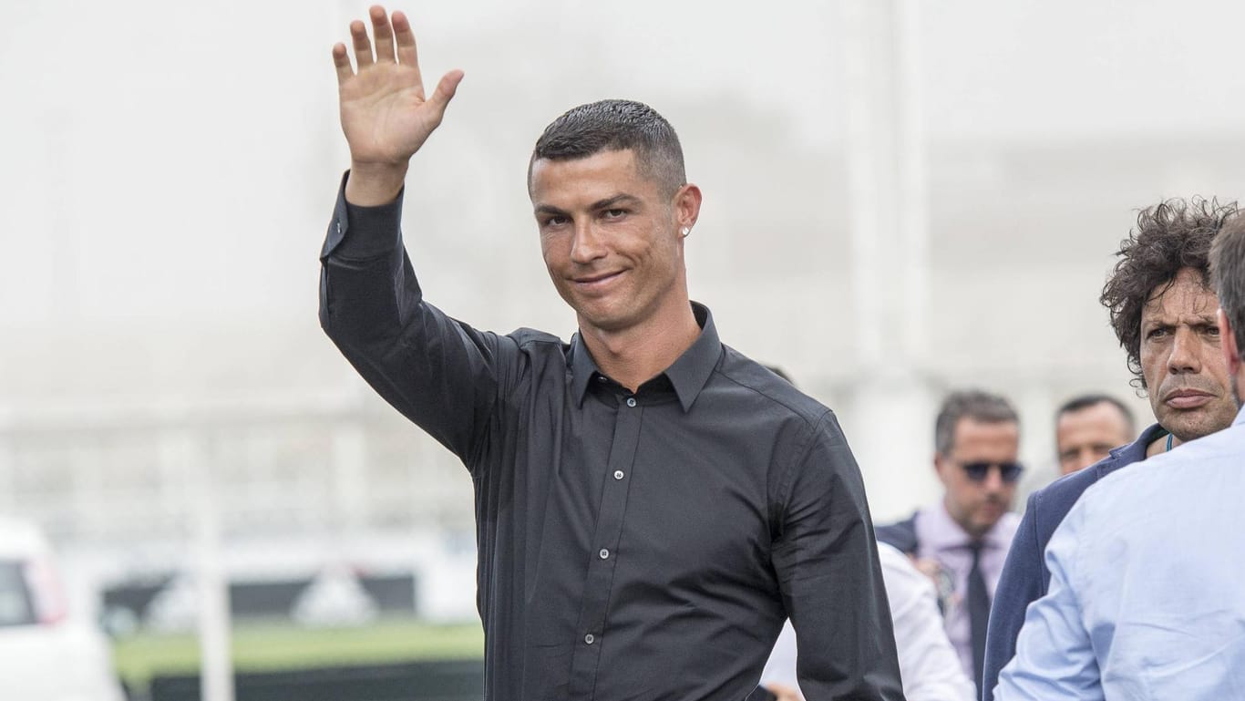 Publikumsmagnet: Cristiano Ronaldo bei seiner Vorstellung in Turin.