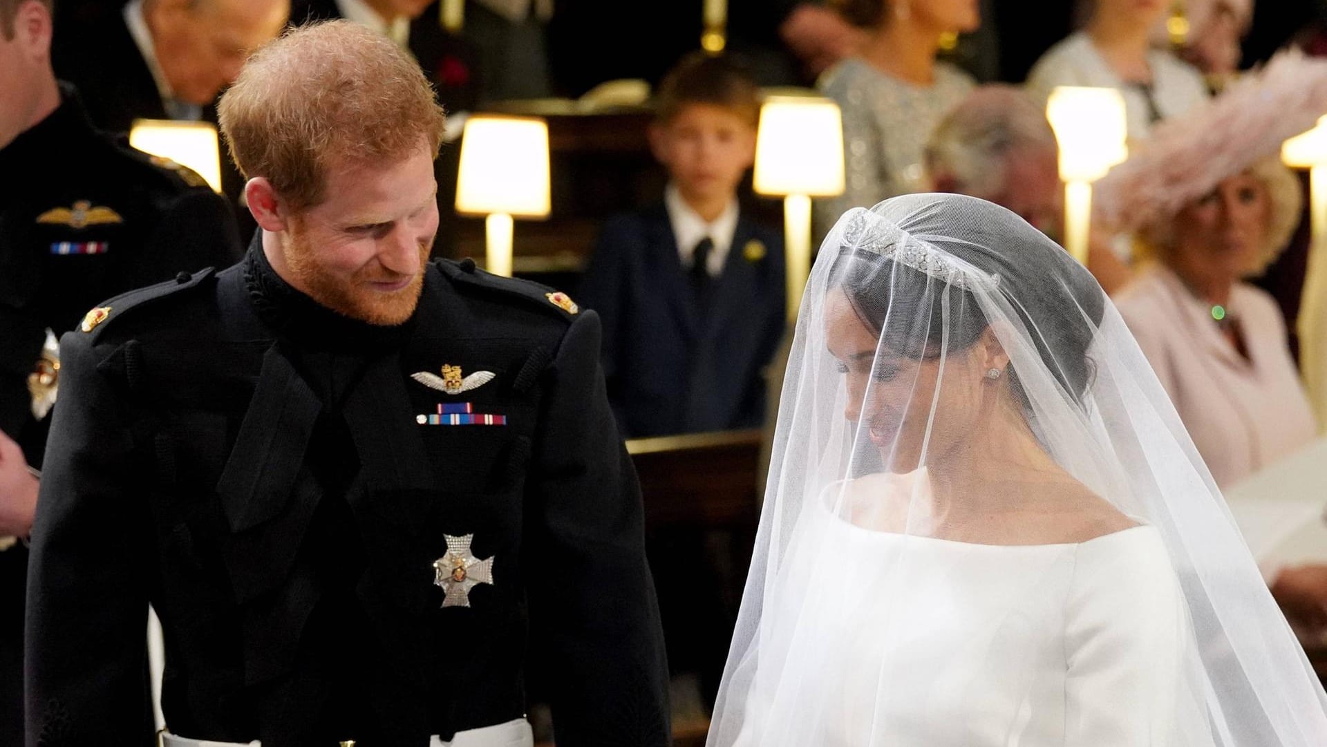 Blicke sagen mehr als Worte: Bei der royalen Hochzeit sprudelten die Emotionen nur so über.