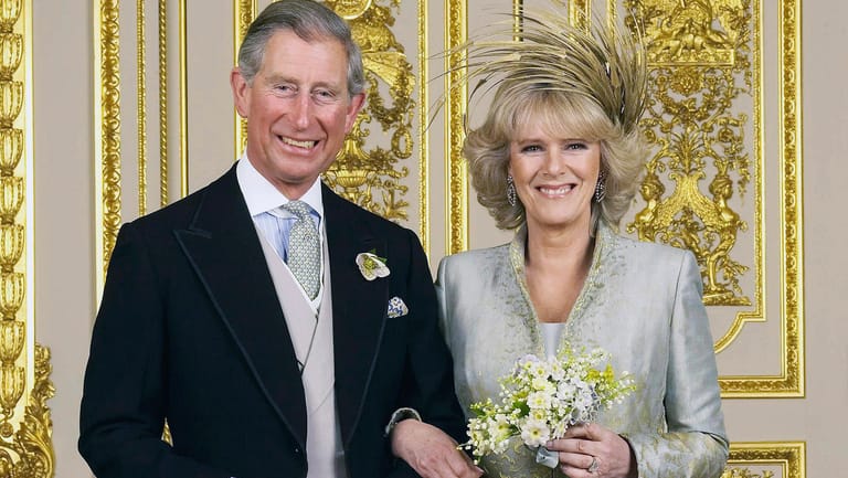 Offizielles Hochzeitsfoto: Charles und Camilla heirateten am 9. April 2005.