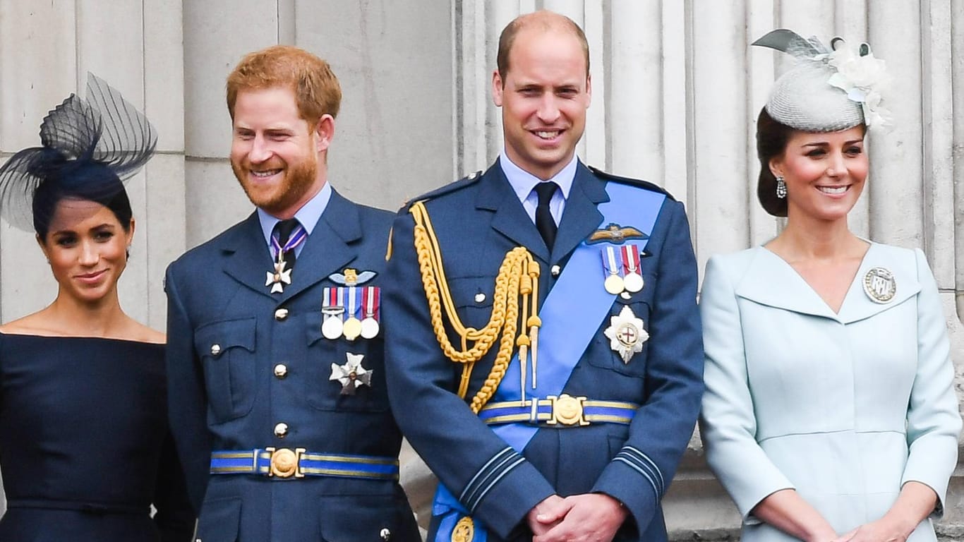 Vierergespann: Herzogin Meghan, Prinz Harry, Prinz William und Herzogin Kat verstehen sich blendend.