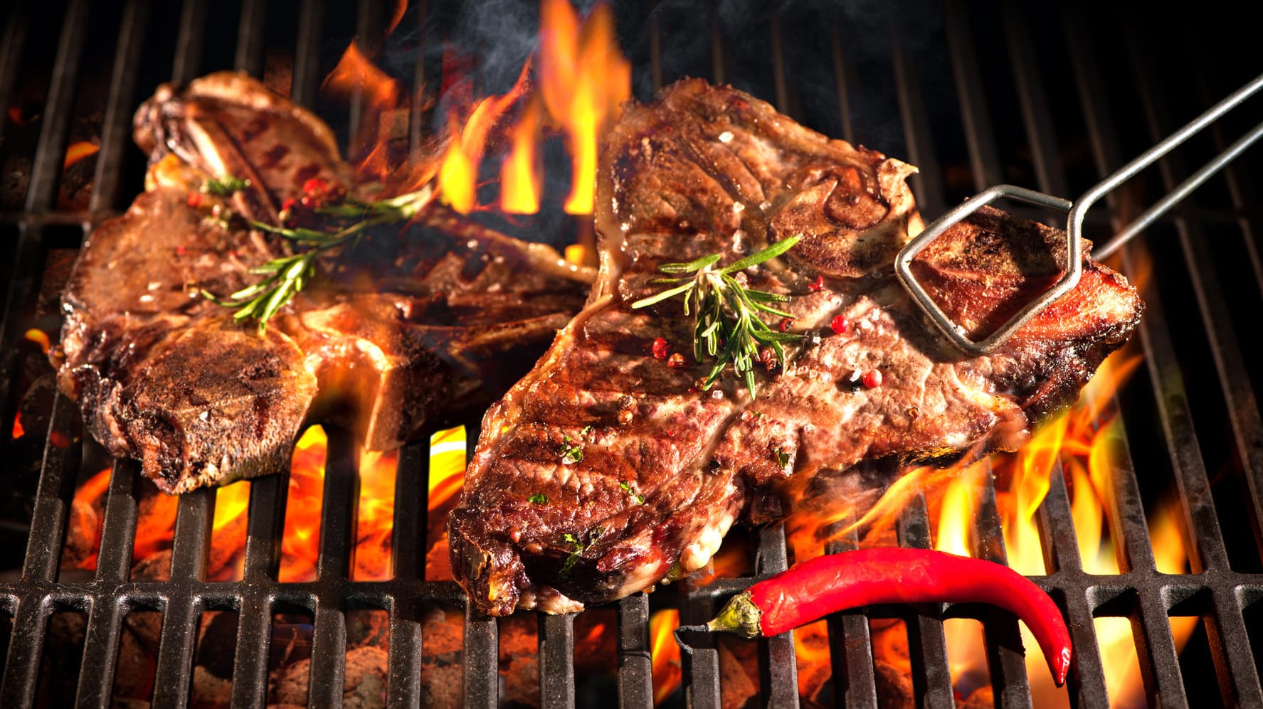 T-Bone Steak auf dem Grill