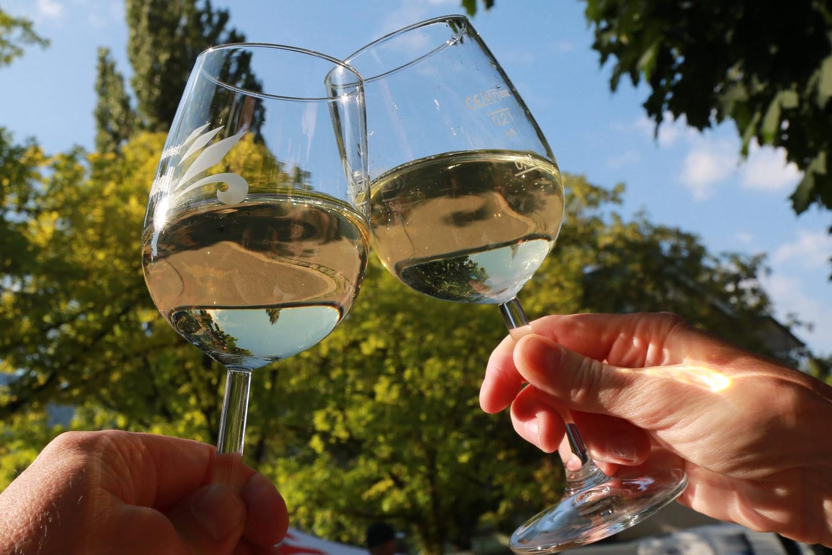 Aufnahmen vom Weinfest Bad Reichenhall (Symbolbild): Weinfeste erfreuen sich in Deutschland großer Beliebtheit. Am Mittwochabend wurde ein Weinfest in Chemnitz von einer Bombendrohung erschüttert.