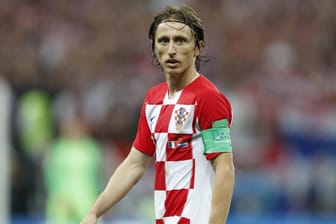 Luka Modric im Dress der kroatischen Nationalmannschaft.