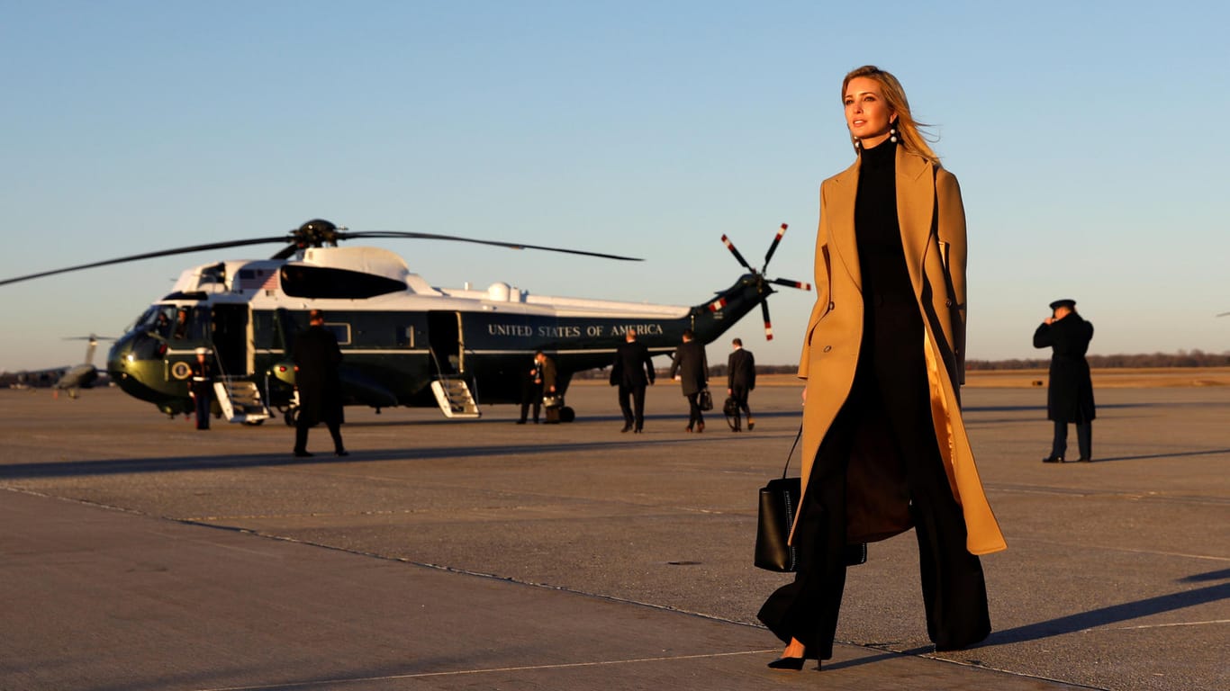 Ivanka Trump (auf der Militärbasis Andrews im Januar 2018) will sich auf die Politik konzentrieren