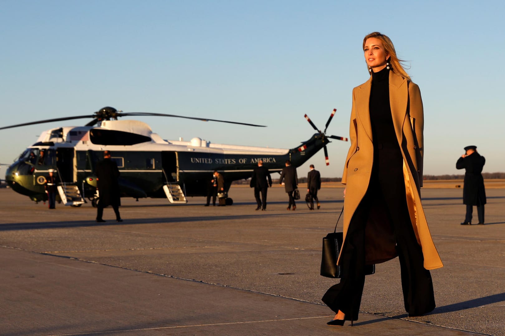 Ivanka Trump (auf der Militärbasis Andrews im Januar 2018) will sich auf die Politik konzentrieren