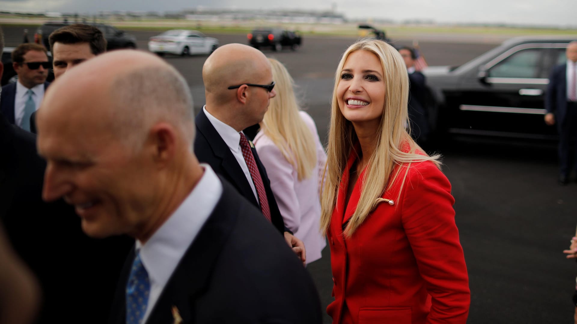 Ivanka Trump (hier am Dienstag in Tampa) reist derzeit viel mit ihrem Vater durchs Land