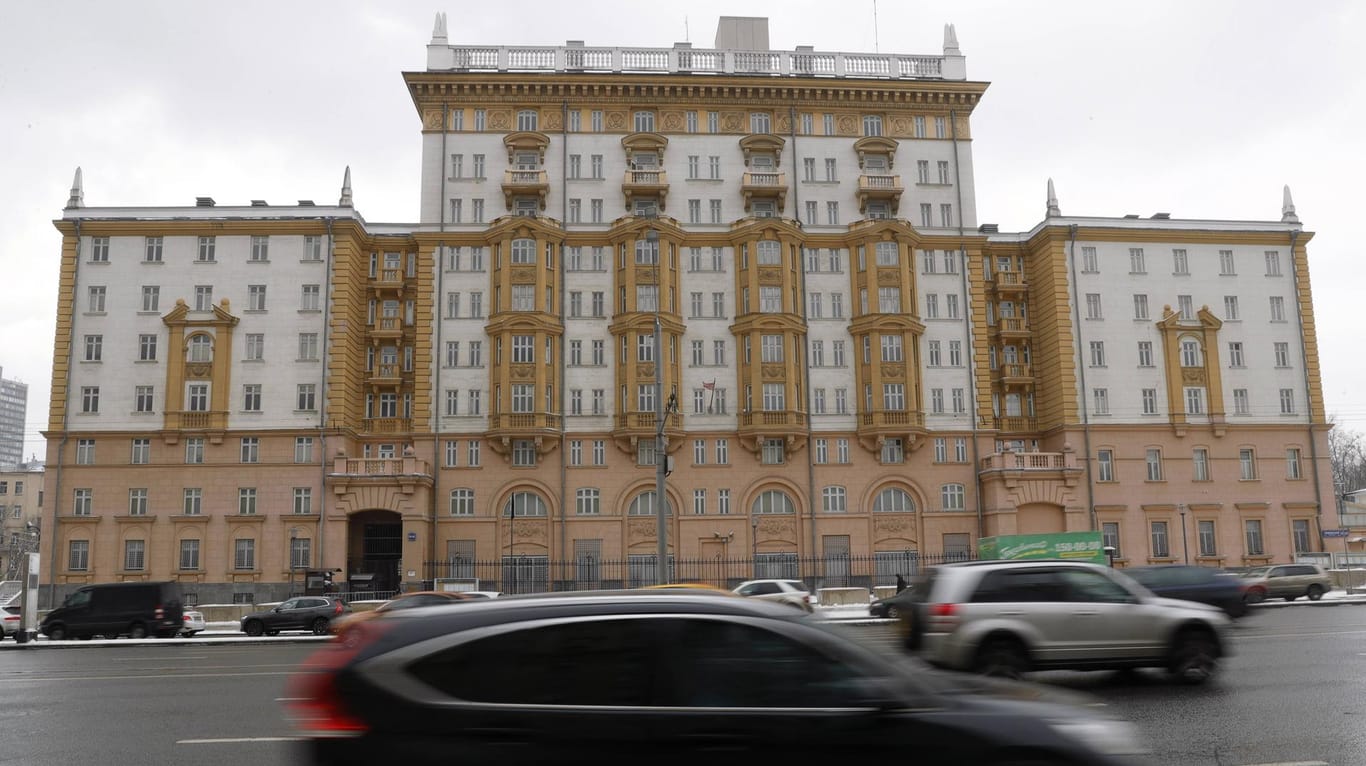 Die US-Botschaft in Moskau: Eine russische Spionin soll hier lange gearbeitet haben.