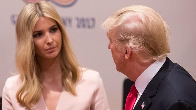 Donald Trump, Präsident der USA, und seine Tochter Ivanka.