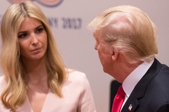 Donald Trump, Präsident der USA, und seine Tochter Ivanka.