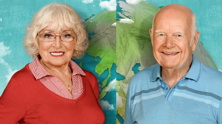 "Mit 80 Jahren um die Welt": Erika und Norbert haben sich in der TV-Show kennengelernt.