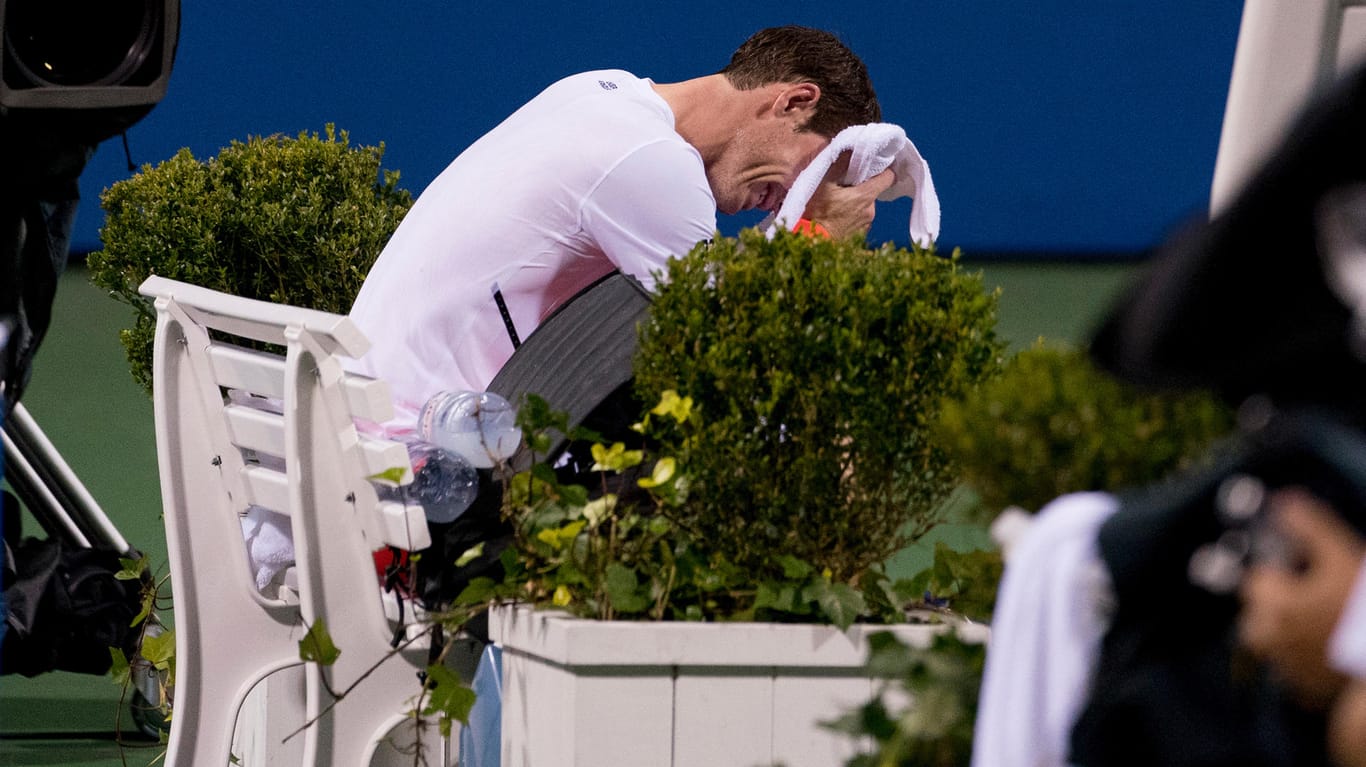 Andy Murray: Nach seinem hart umkämpften Sieg lässt er seinen Emotionen freien Lauf.