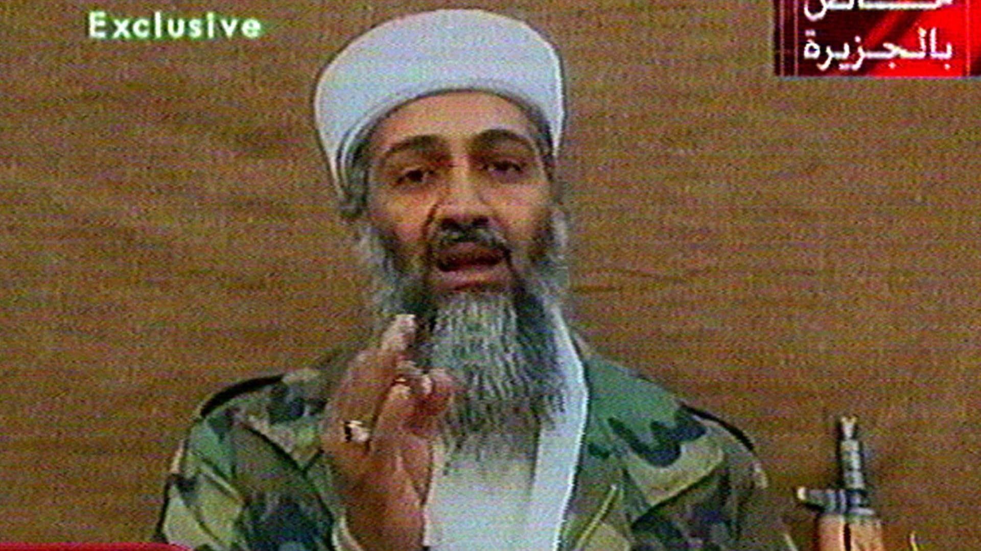 Osama bin Laden bei einer Fernsehübertragung des Senders Al-Jazeera im November 2011: Seit den Anschlägen vom 11. September war bin Laden untergetaucht.