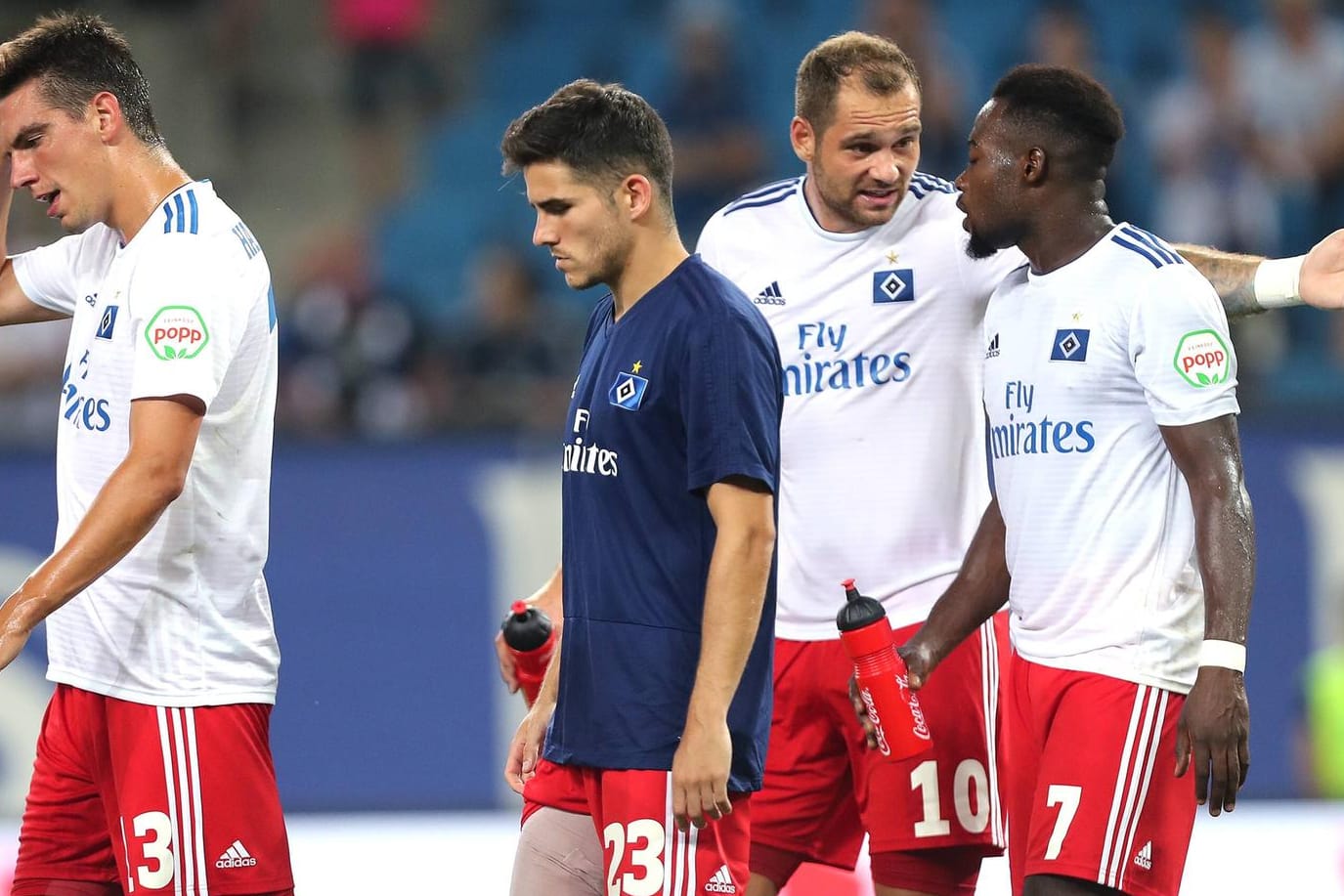 Christoph Moritz (l.) und der HSV haben eine enttäuschende Vorstellung geboten.