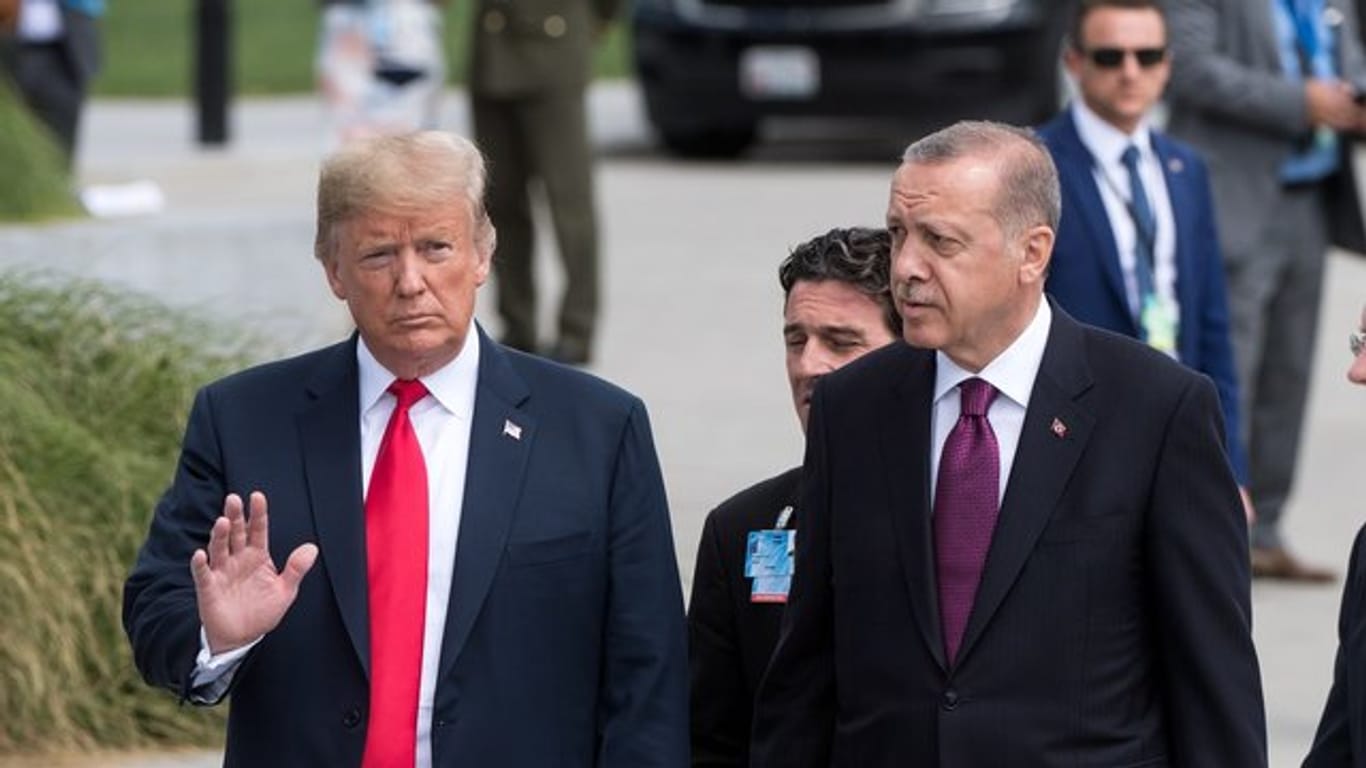 Trump und Erdogan, Seite an Seite beim Nato-Gipfel im Juli.