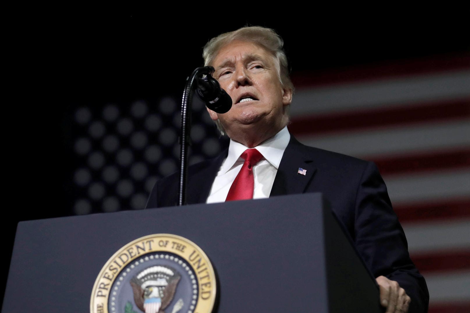 US-Präsident Trump bei einer Rede in Florida: Mehrere Richter haben ihn aufgefordert, ein Programm zum Schutz junger Einwanderer wieder vollständig in Kraft zu setzen.