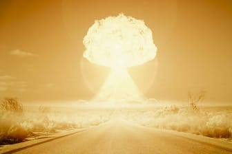 Die Explosion einer Atombombe (Symbolbild /Illustration): Die Debatte über eine deutsche Atombombe findet in Deutschland derzeit nur Gegner.