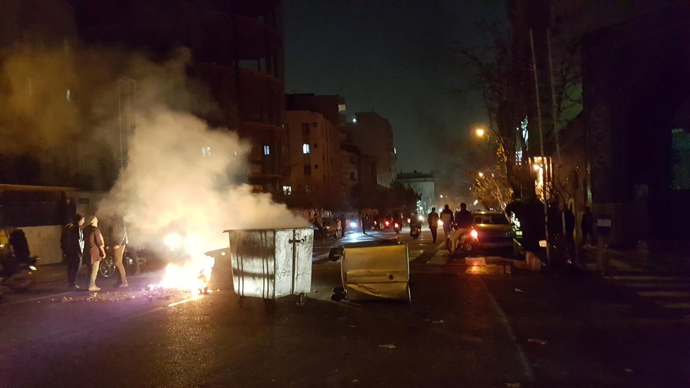 Proteste in Teheran im Dezember 2017: Die Kritik an dem Regime nimmt zu. (Archivbild)