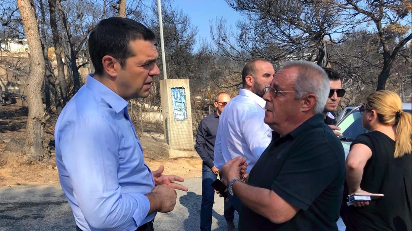 Alexis Tsipras in der Krisenregion: Unmittelbar nach der Tragödie besichtigte der griechische Ministerpräsident die Region. (Archivbild)