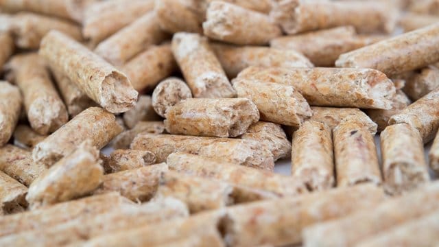 Pellets werden aus getrockneten, nicht behandelten Holzresten gefertigt.