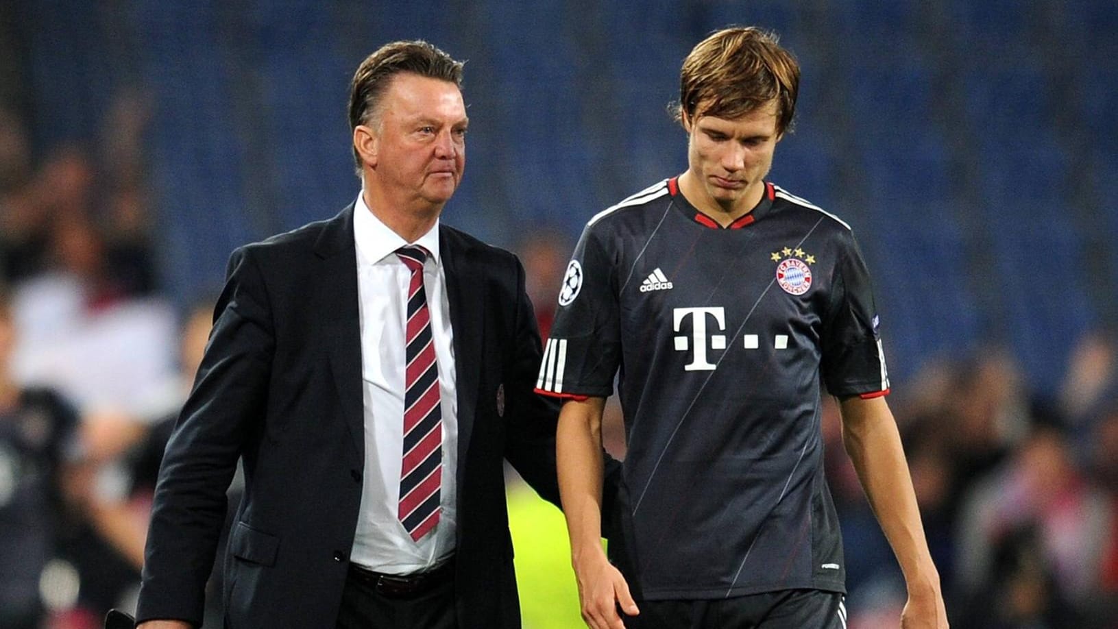 Louis van Gaal (l.) war ein großer Förderer von Holger Badstuber.