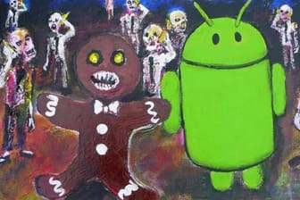 Zombie art by Jack Larson: Im ersten Android-Easter-Egg versteckt sich ein Kunstwerk.