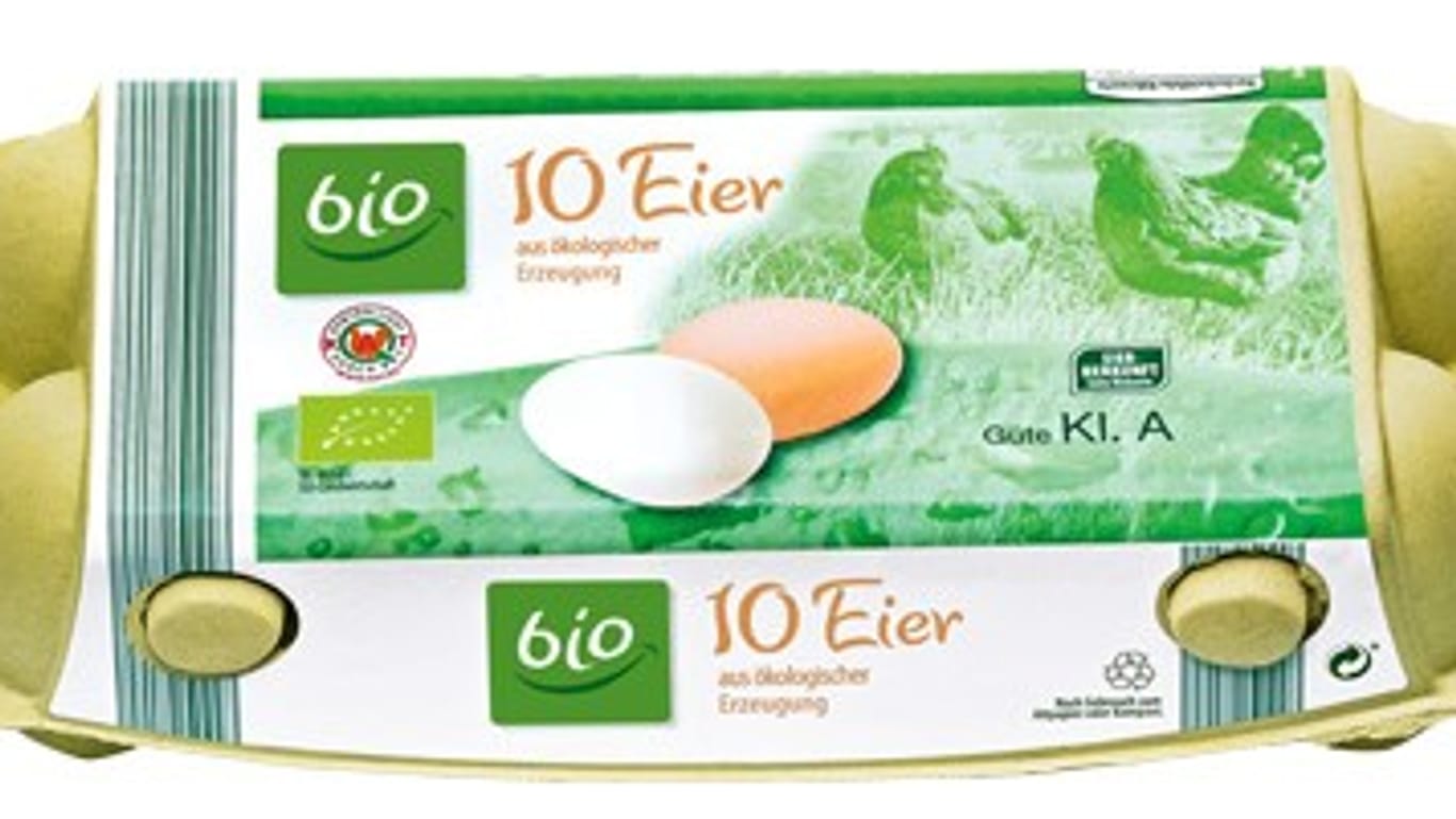 Bei Aldi-Süd ist das Produkt "10 Eier aus ökologischer Erzeugung" vom Rückruf betroffen.
