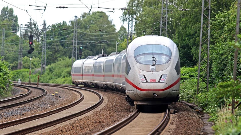 Ein ICE: Der betroffene Zug war auf dem Weg von Hamburg nach Wien. (Symbolbild)