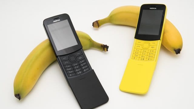 Nokia 8110 4G: Seine gebogene Form brachte dem alten 8110 den Namen Banana-Phone ein. Die neuen Modelle sind daran angelehnt.