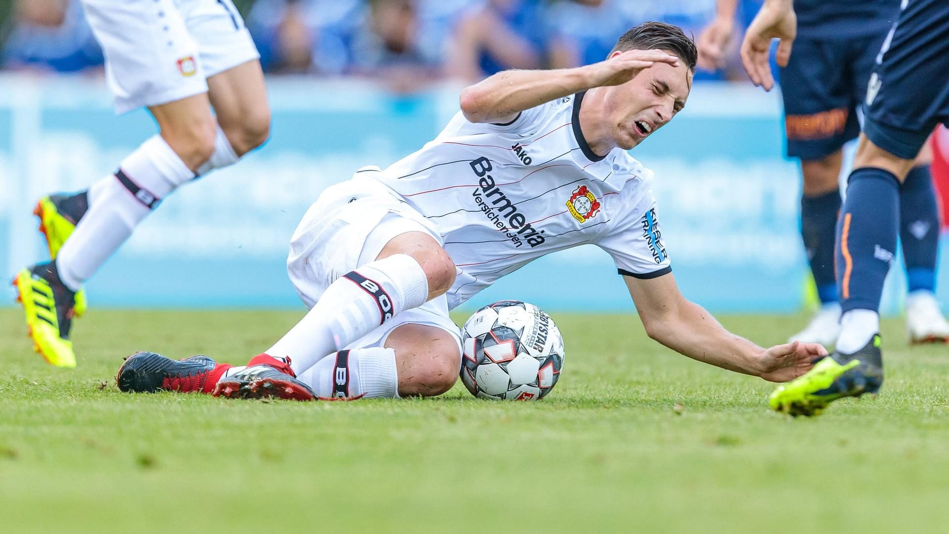 Dominik Kohr geht auf dem Platz dahin, wo es weh tut.