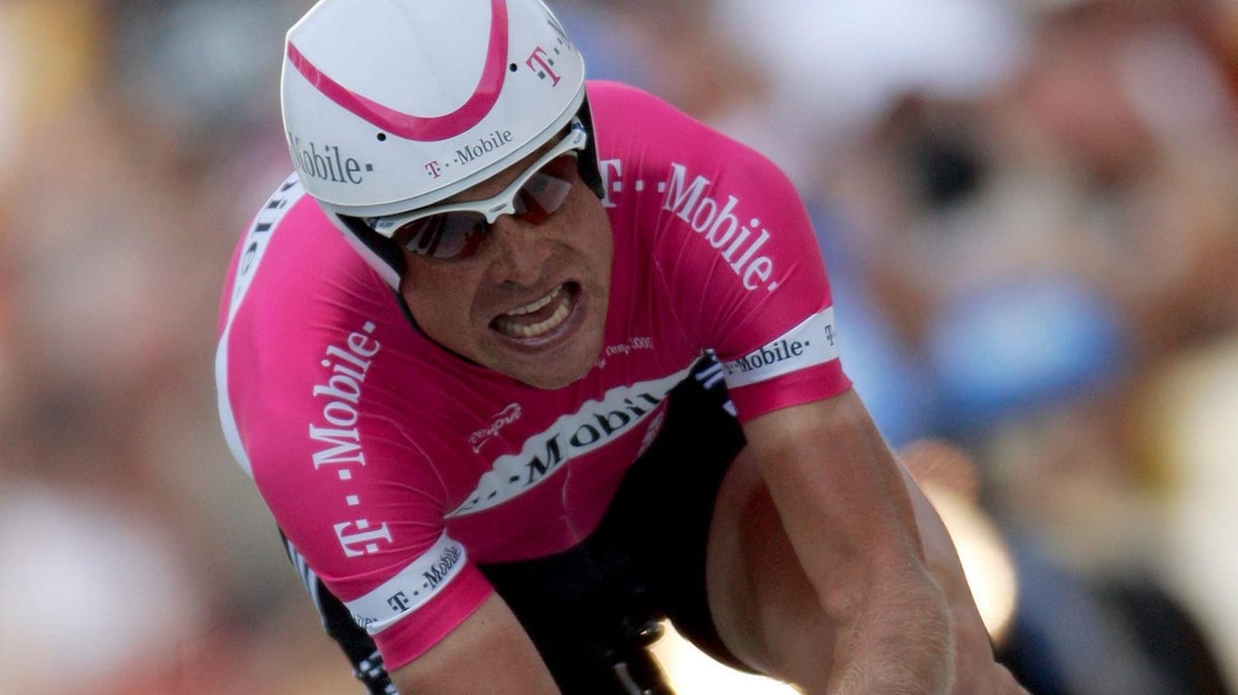 Jan Ullrich bei der Tour de France 2005: Nach seiner Karriere produzierte er häufig negative Schlagzeilen.