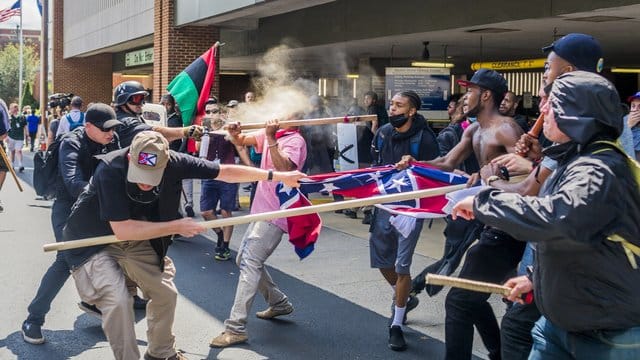 Nach den tödlichen Protesten in Charlottesville vor einem Jahr ging eine Welle der Empörung durch die USA. Nach den tödlichen Protesten in Charlottesville vor einem Jahr ging eine Welle der Empörung durch die USA.
