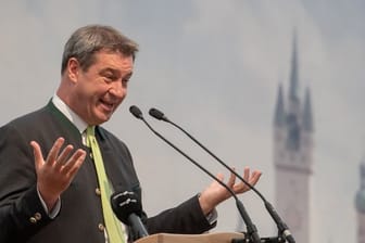 Markus Söder, Ministerpräsident von Bayern, hat mit schlechten Umfragewerten zu kämpfen.