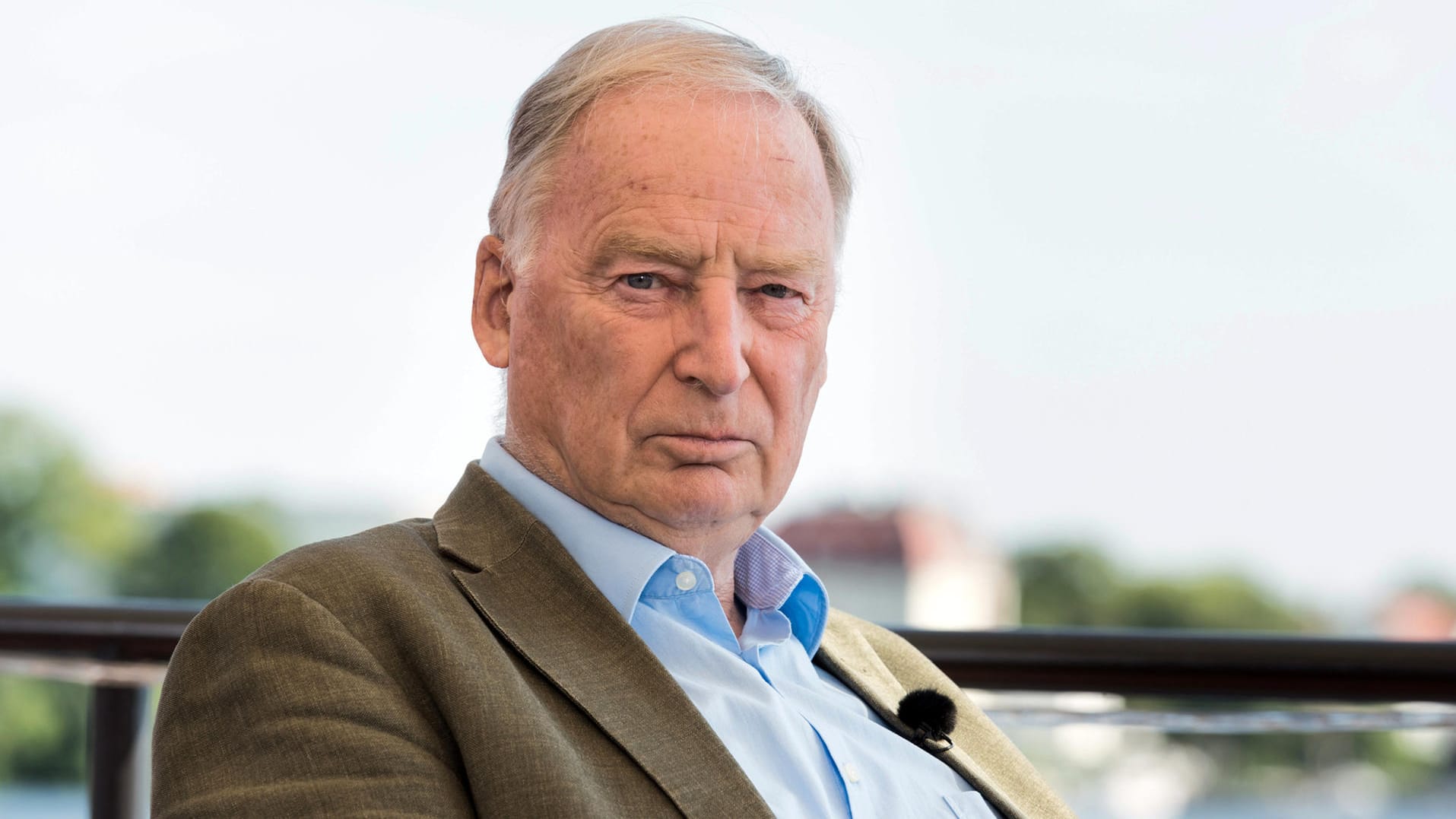 Alexander Gauland während des ZDF-Sommerinterviews: Den Klimawandel hält er für unaufhaltsam.