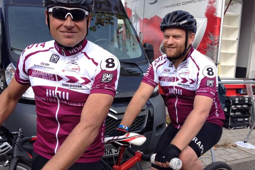 Ein Team: Jan Ullrich und Matthias Kessler auf dem Tandem.