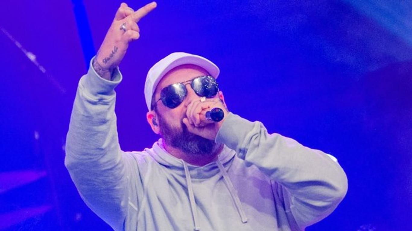 Rapper Sido bei der Verleihung der 1Live Krone 2017 in Bochum.