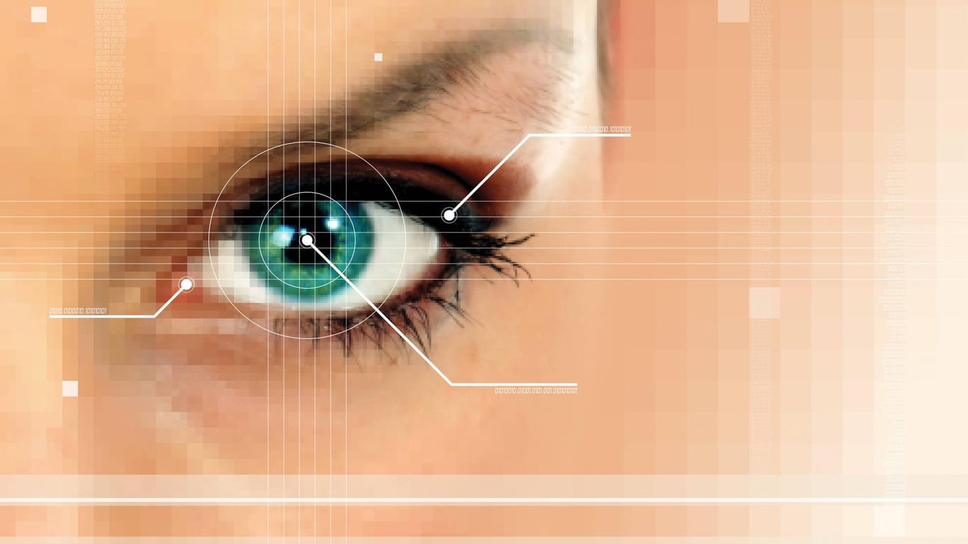 Ein Auge wird gescannt: Künstliche Intelligenz soll dabei helfen, Augenkrankheiten zu erkennen.