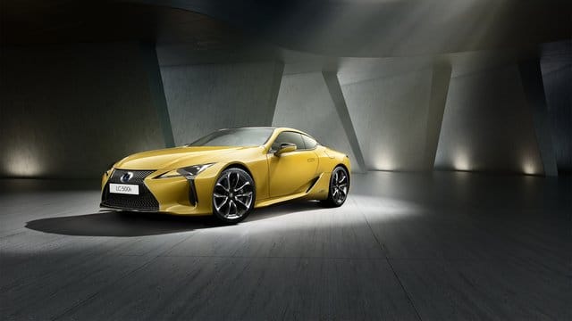 Auroragelb: So nennt Lexus den gelben Farbton der LC Yellow Edition.