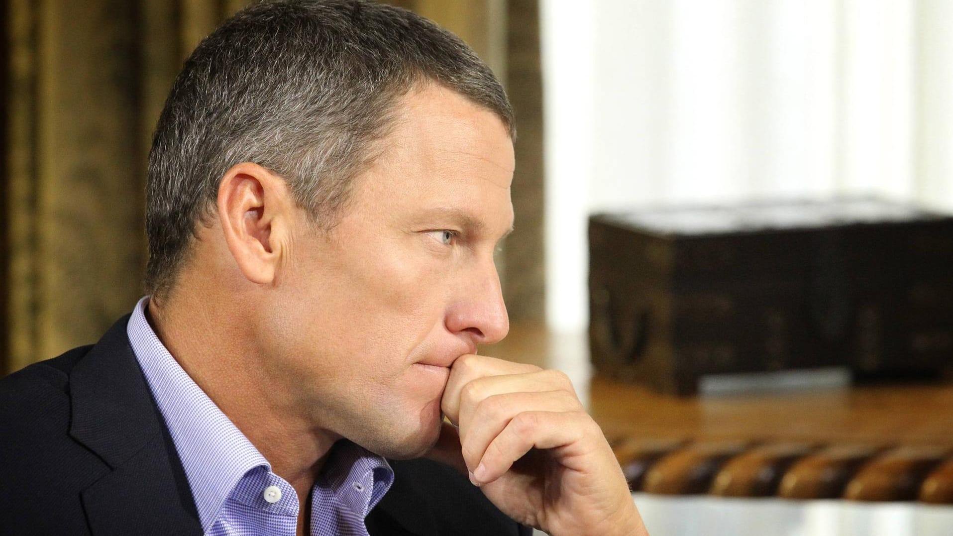 Nachdenklich: Lance Armstrong bei einem TV-Interview 2013.