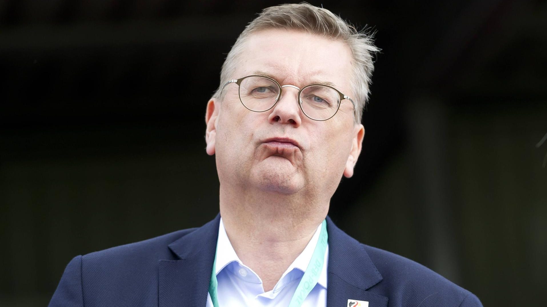 Nachdenklich: DFB-Präsident Reinhard Grindel.