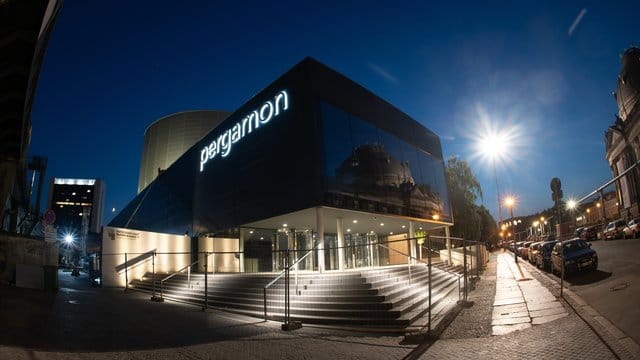 Der temporäre Bau für das Pergamon-Museum.