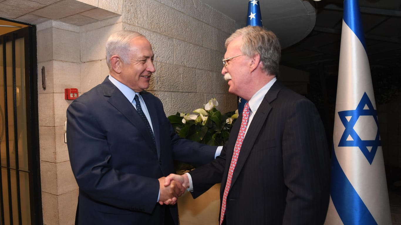 Netanyahu empfängt US-Sicherheitsberater John Bolton: Bolton wollte mit Netanjahu über Syrien, den Iran und den Gazastreifen sprechen.