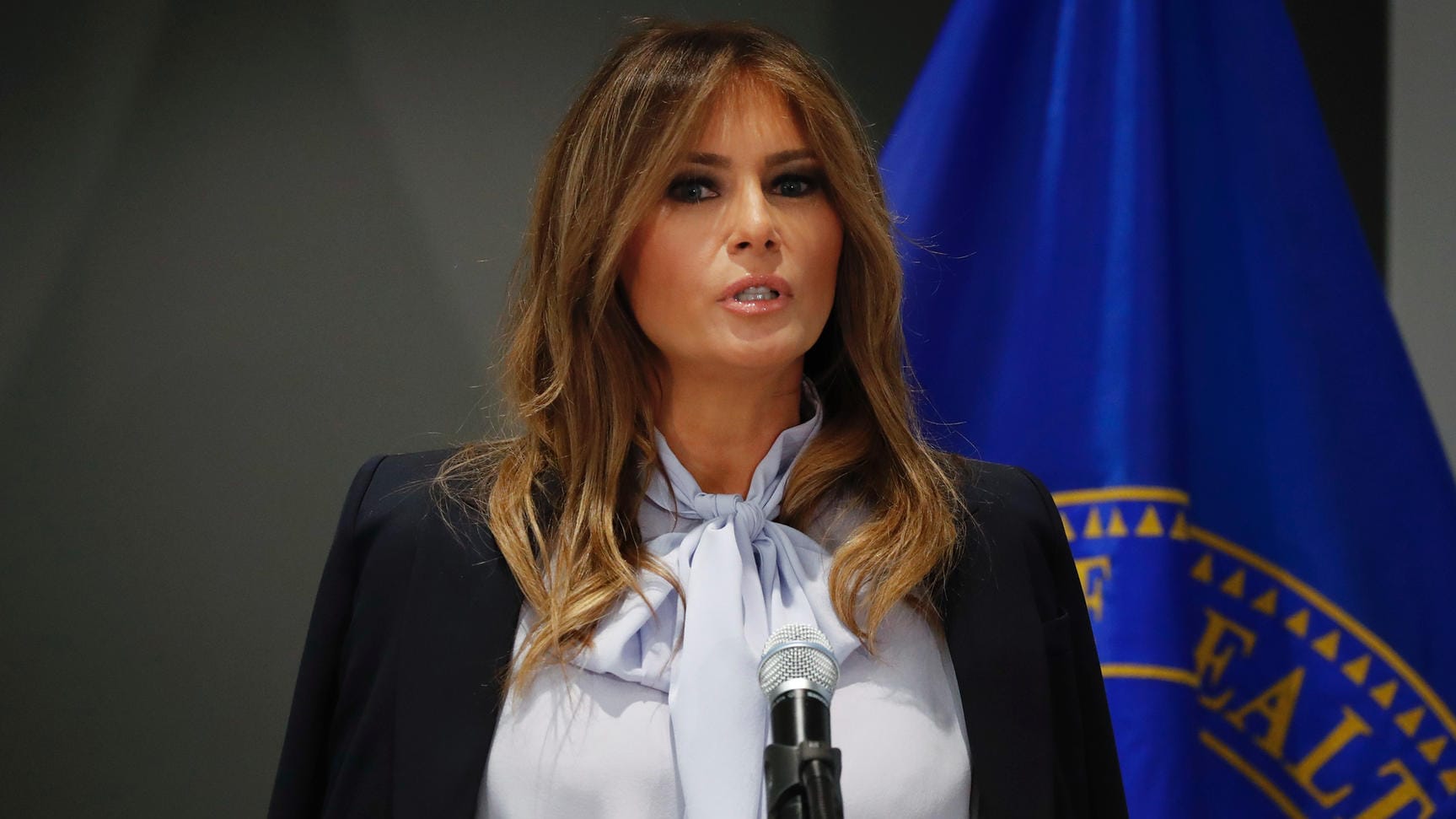 First Lady Melania Trump: In einer Rede forderte sie mehr Anstand in sozialen Netzwerken.