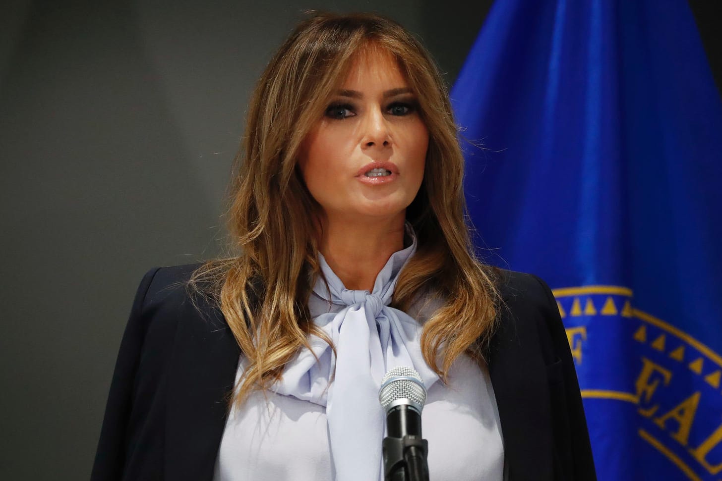 First Lady Melania Trump: In einer Rede forderte sie mehr Anstand in sozialen Netzwerken.