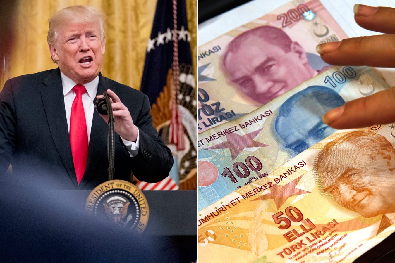 US-Präsident Donald Trump bleibt gegenüber der Türkei hart. Die Lira reagierte mit einer weiteren Abwertung.