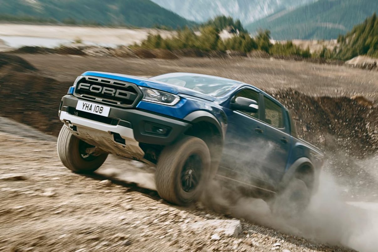Dynamischer Offroader: Der Ford Ranger Raptor mit 213 PS und Zehn-Gang-Automatik kommt Mitte 2019 nach Deutschland.