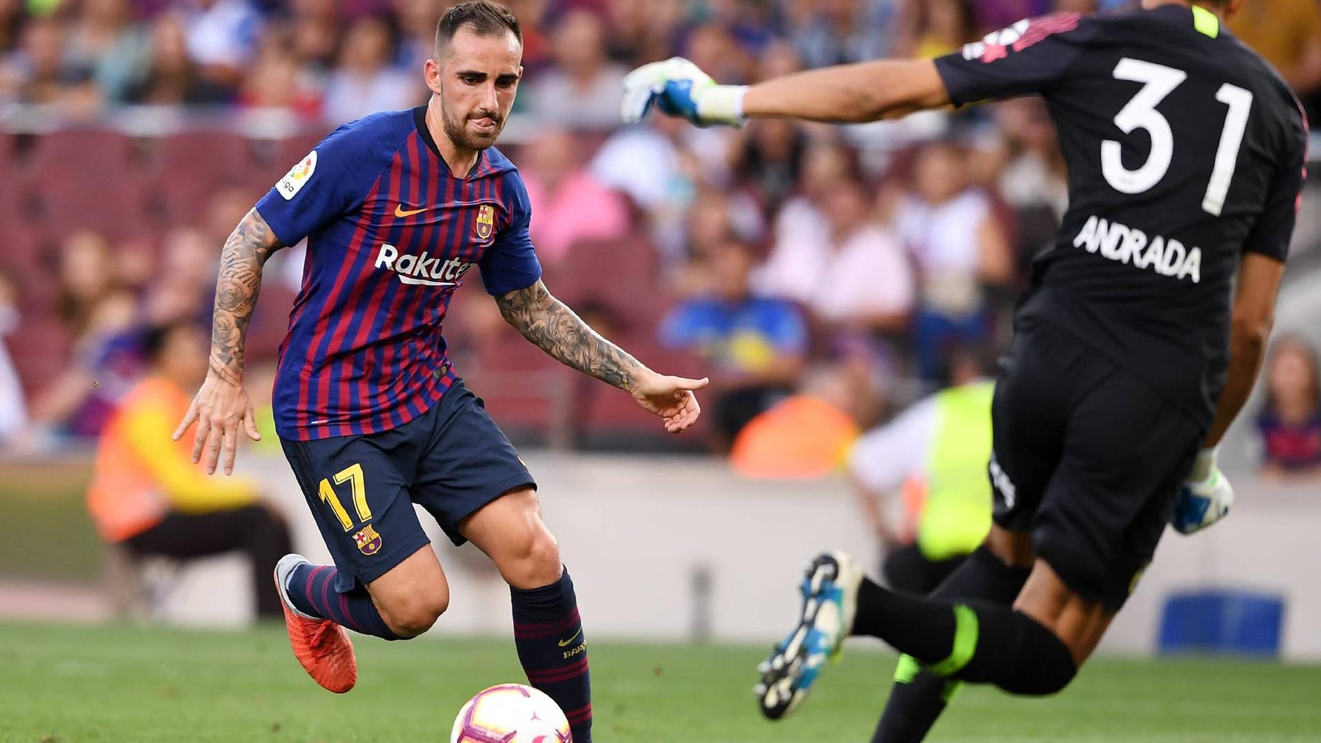 Wendiger Angreifer: Paco Alcacer im Barcelona-Trikot.